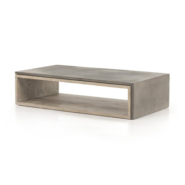 Faro Coffee Table, Dark Grey Concrete