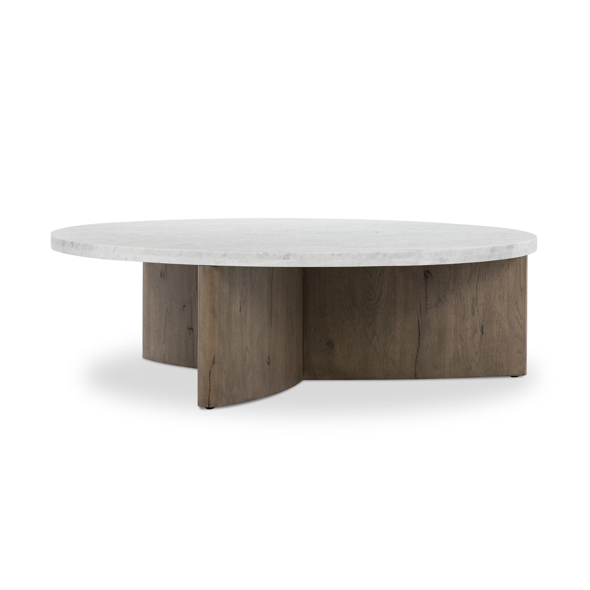 Toli Coffee Table, Italian White Marble