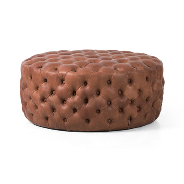 Gabi Large Ottoman, Heirloom Sienna