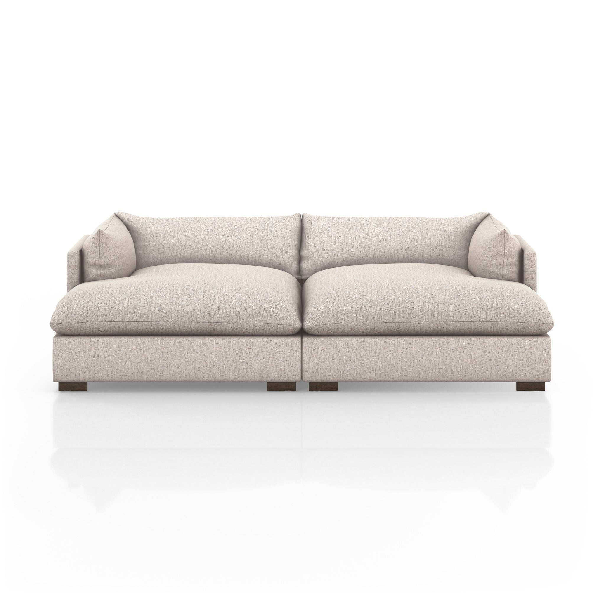 Westwood Double Chaise Sectional, Bayside Pebble