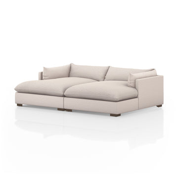 Westwood Double Chaise Sectional, Bayside Pebble