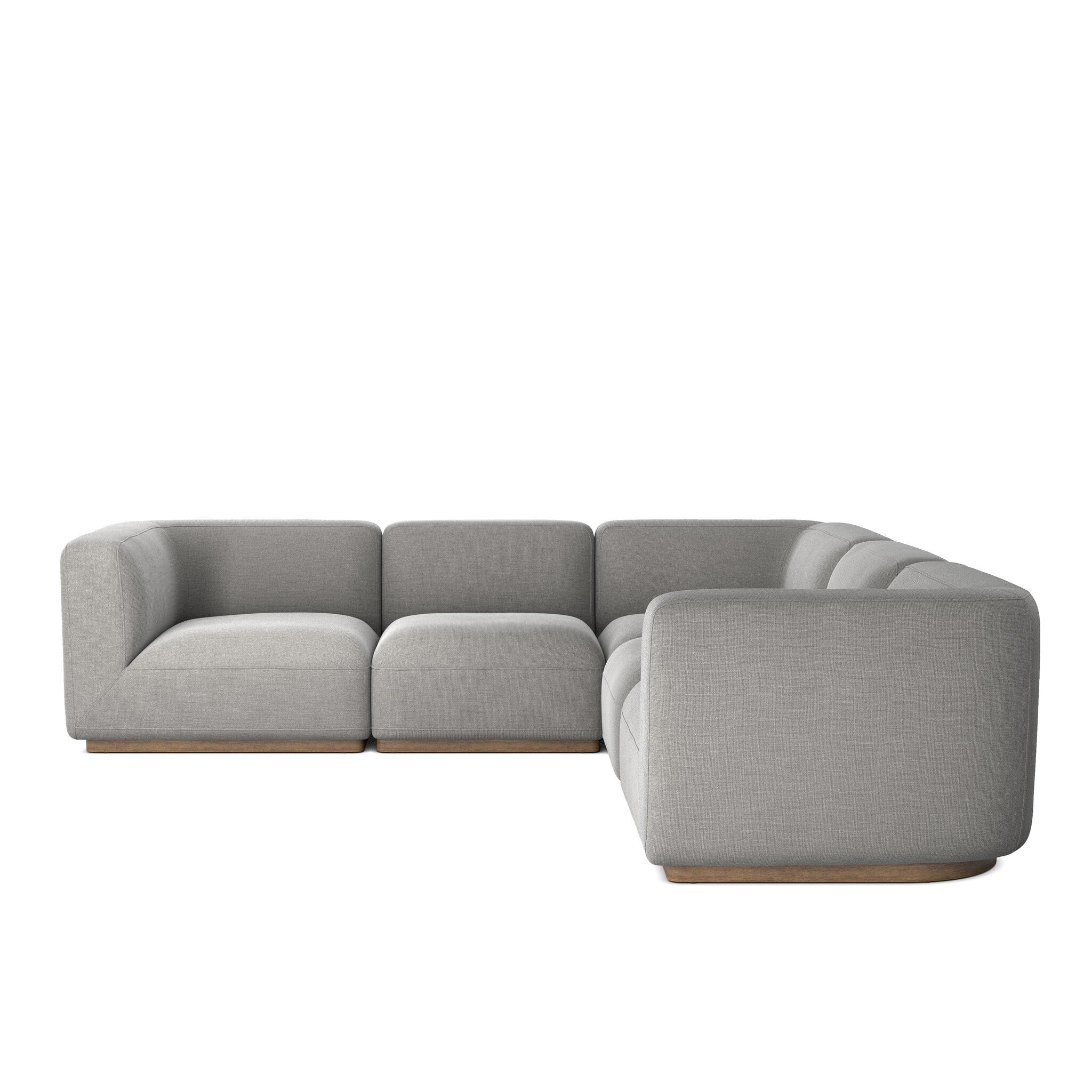 Mabry 5-Piece Sectional, Gibson Silver