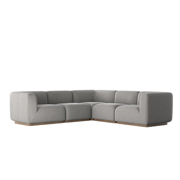 Mabry 5-Piece Sectional, Gibson Silver