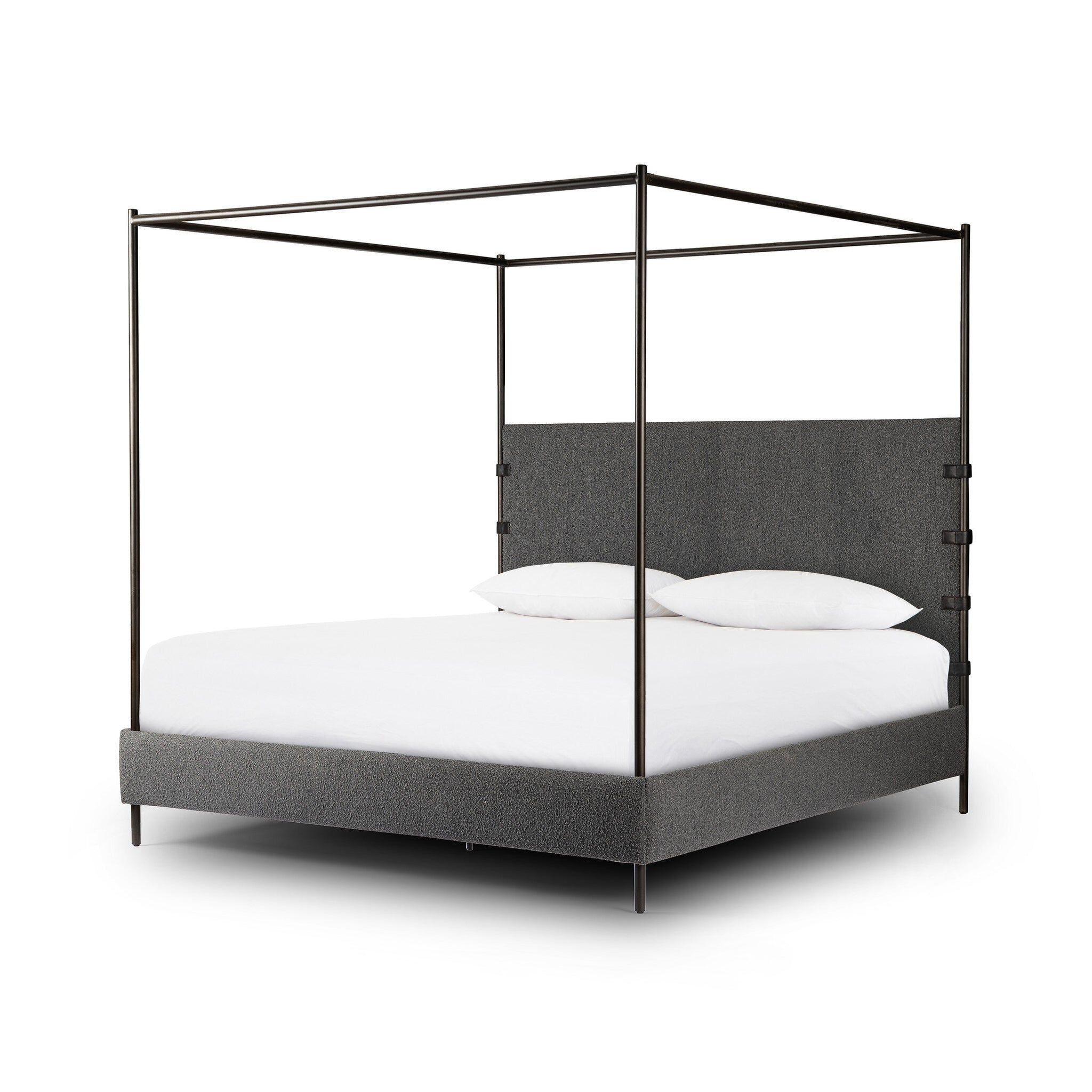 Anderson Canopy Bed, Knoll Charcoal